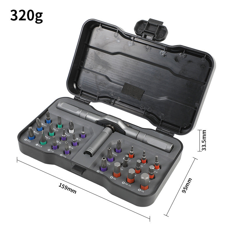 T-type Multi-functional Ratchet Screwdriver Set