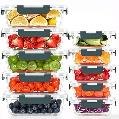 Glass Food Storage Container Set
