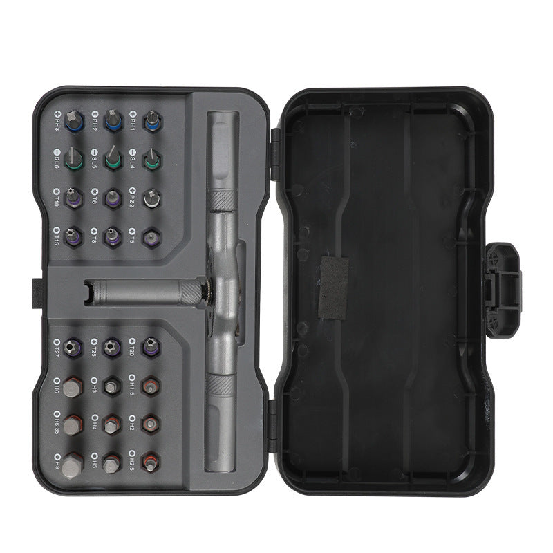 T-type Multi-functional Ratchet Screwdriver Set