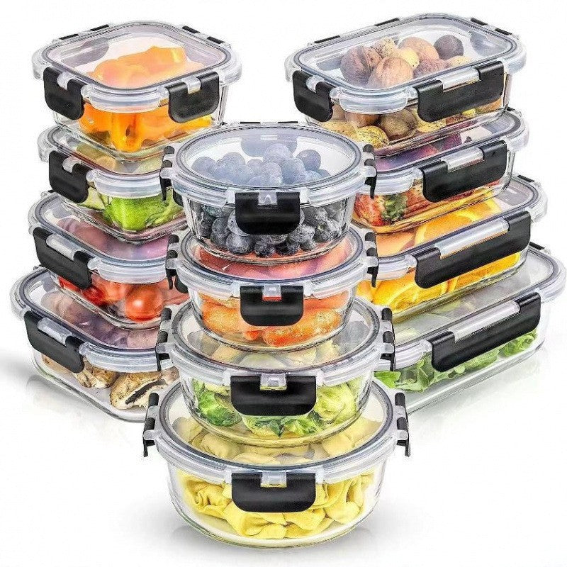 Glass Food Storage Container Set