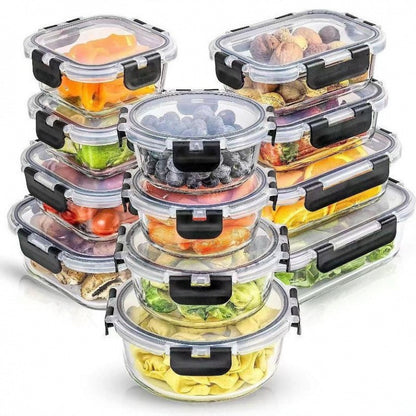Glass Food Storage Container Set