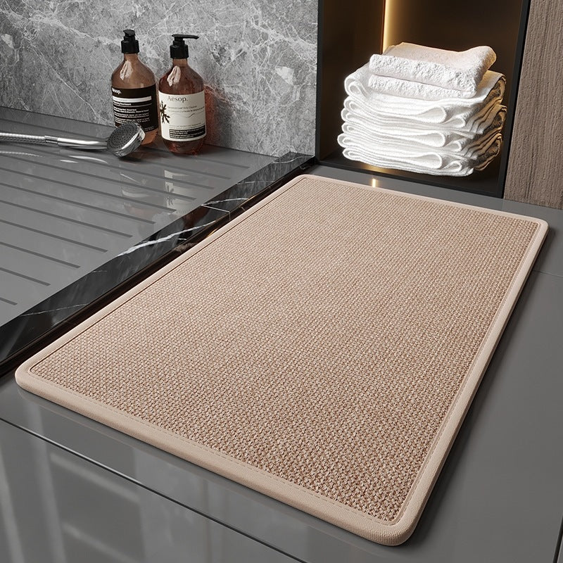 Linen-Style Absorbent Floor Mat