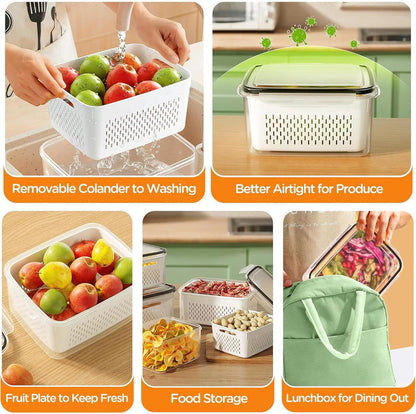 Double Layer Drain Storage Container